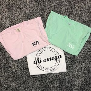 Chi Omega T Shirts-All Size Small